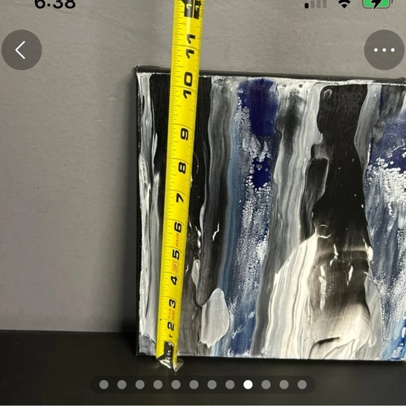 Hand Painted Original Painting‎ Acrylic Canvas 10 X 10 Signed Titled The Unknown - Picture 9 of 11